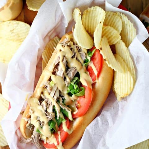 Pulled Pork Po'Boy Sandwiches