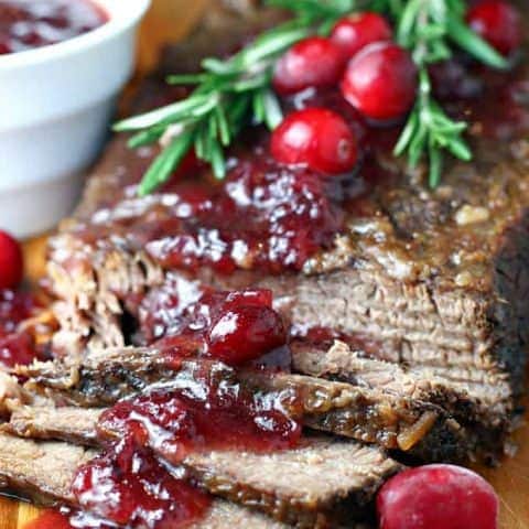 Slow Cooker Cranberry Brisket