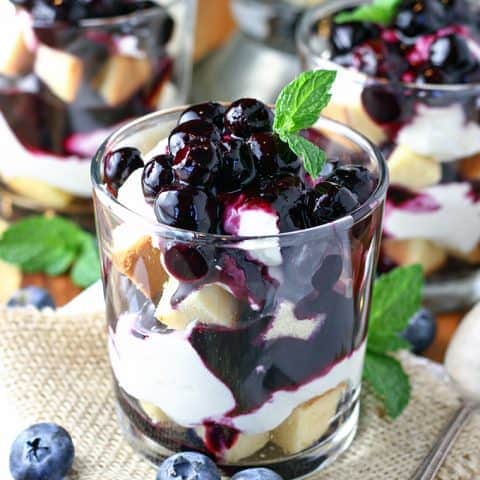 Blueberry Cheesecake Parfaits