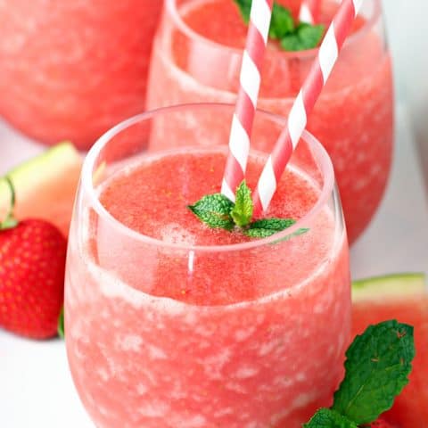 Strawberry Watermelon Fruit Slush