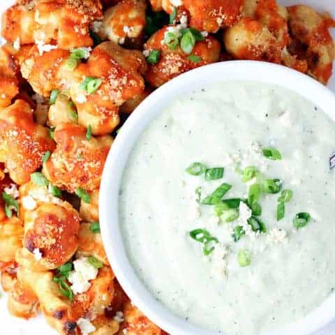 Baked Buffalo Cauliflower Bites