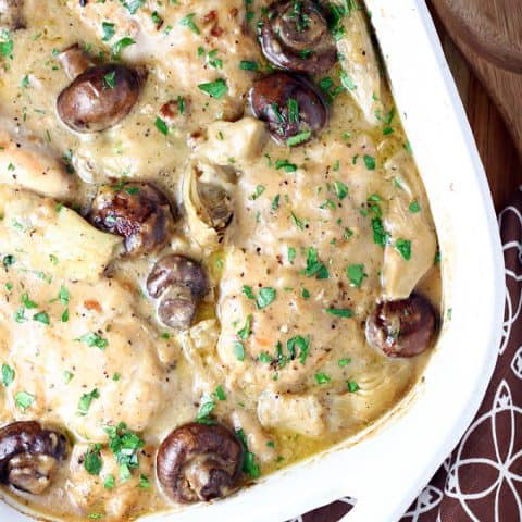 Creamy Artichoke Mushroom Chicken