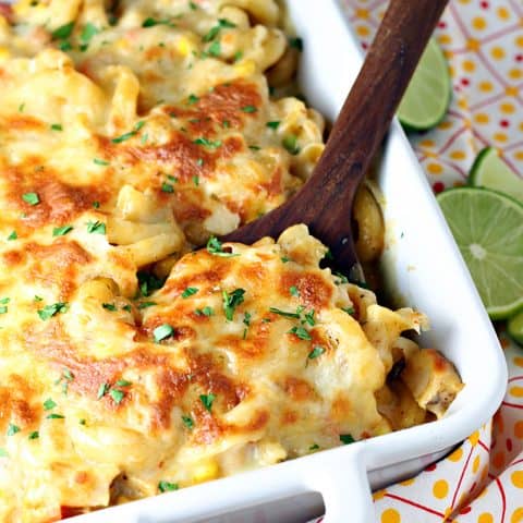 Southwest Chicken Pasta Bake