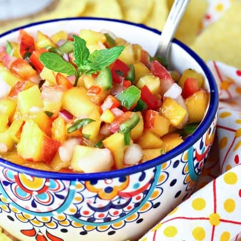 Peach Basil Salsa