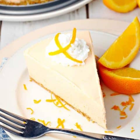No-Bake Orange Creamsicle Cheesecake