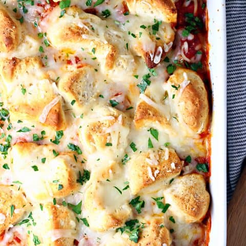Easy Meatball Biscuit Bake