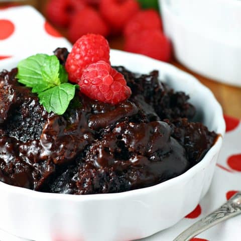Easy Slow Cooker Chocolate Lava Cake