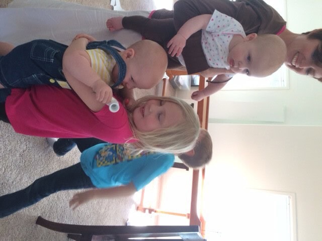 Then we visited family and the kids were chaos... Hazel LOVED it.