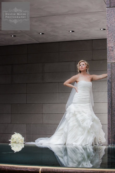 Houston Wedding Photography houston bridal photography portrait pool museum dramatic pose
