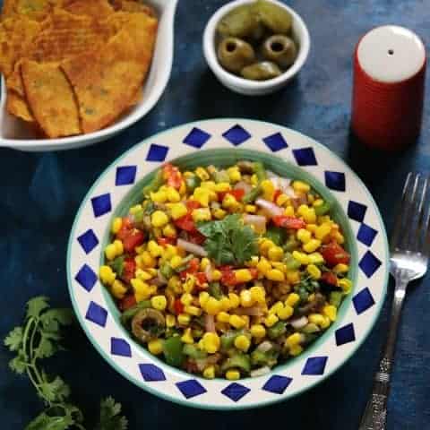 Corn Salad - Best 4pm snack option