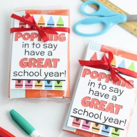 Popcorn Back To School Teacher Gift