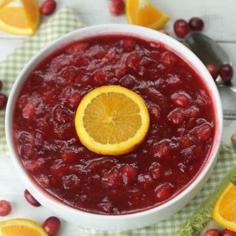 Orange Amaretto Cranberry Sauce