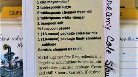Creamy Dill Slaw