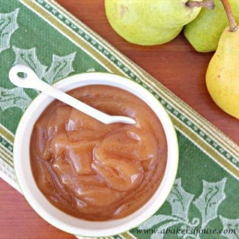 Pear Butter in the Crock Pot