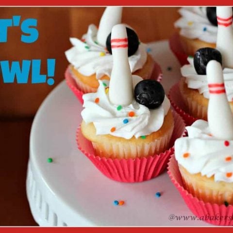 How to make Bowling Cupcake Toppers