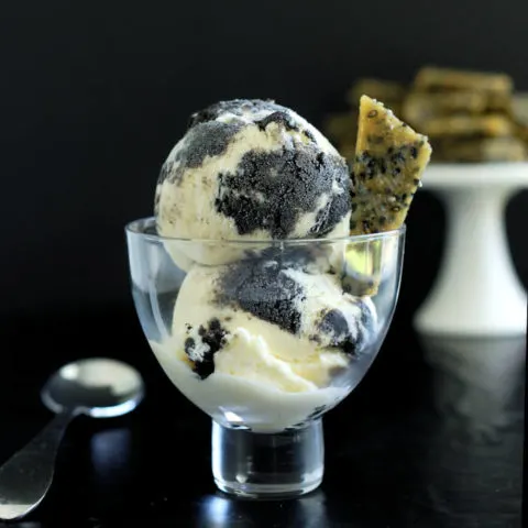 Black Sesame Ripple Ice Cream