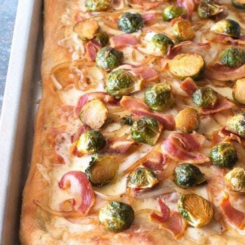 Crispy Brussel Sprout & Pancetta Flatbread