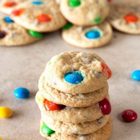 Soft Batch Mini M&M Cookies