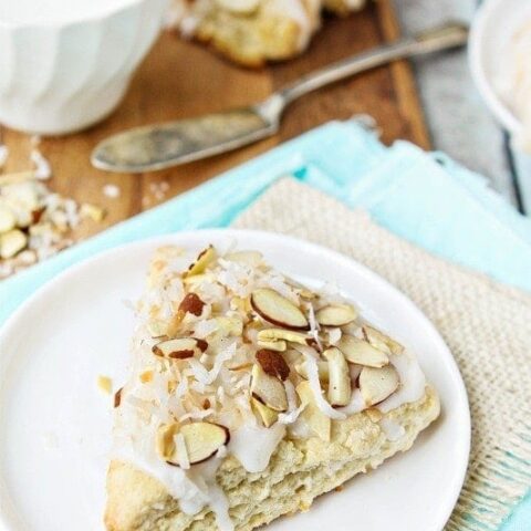 Toasted Almond and Coconut Scones