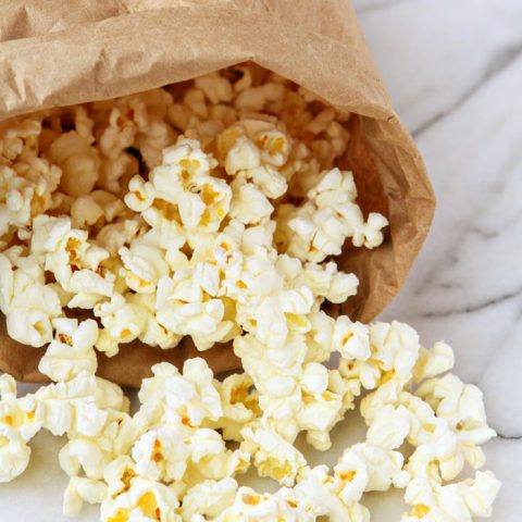 Homemade Microwave Popcorn