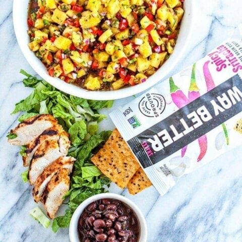 Grilled Lime Cilantro Chicken Walking Tacos