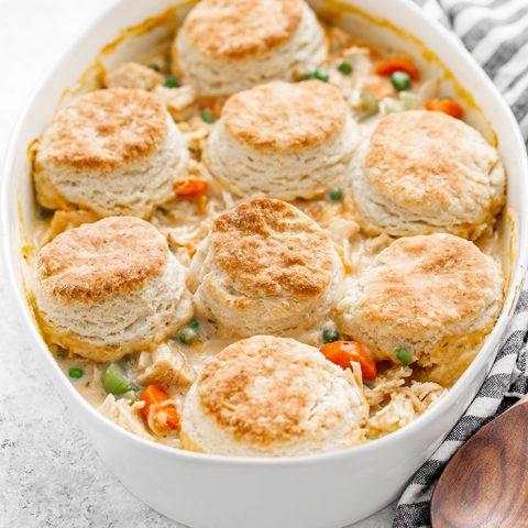 CHICKEN POT PIE WITH BUTTERMILK BISCUIT CRUST
