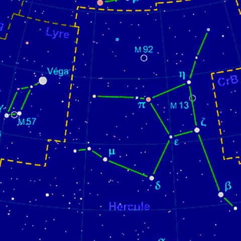 Constellation Hercule et Lyre