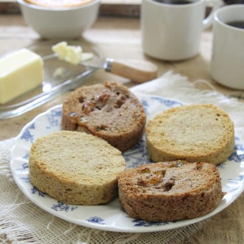 2 Minute Paleo English Muffins: 2 Ways