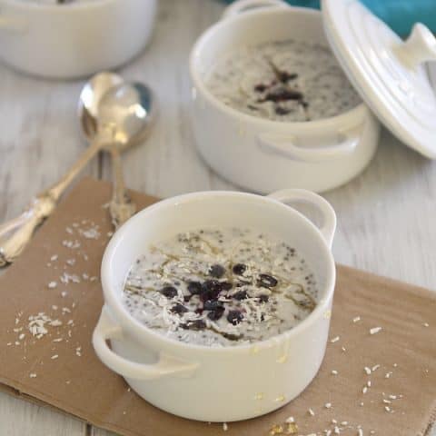 Blueberry Coconut Chia Pudding