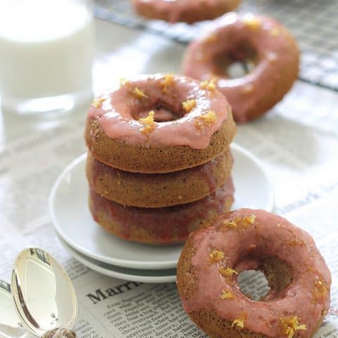 Strawberry Lemon Donuts