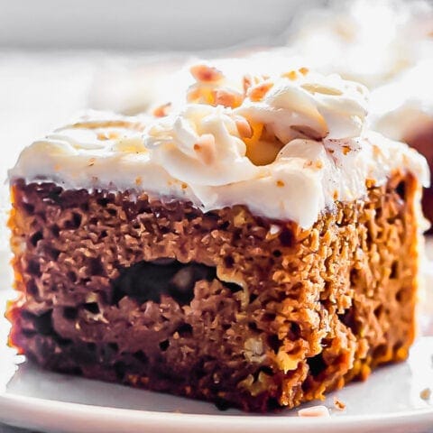 Pumpkin Sheet Cake with Fluffy Cream Cheese Frosting