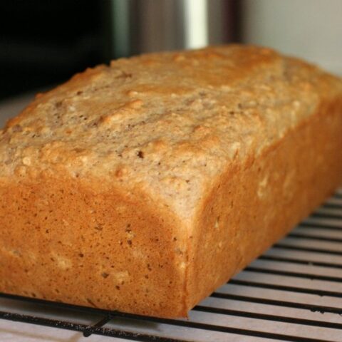 No-Yeast Whole Wheat Oatmeal Bread