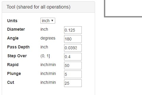 tool option box in jscut