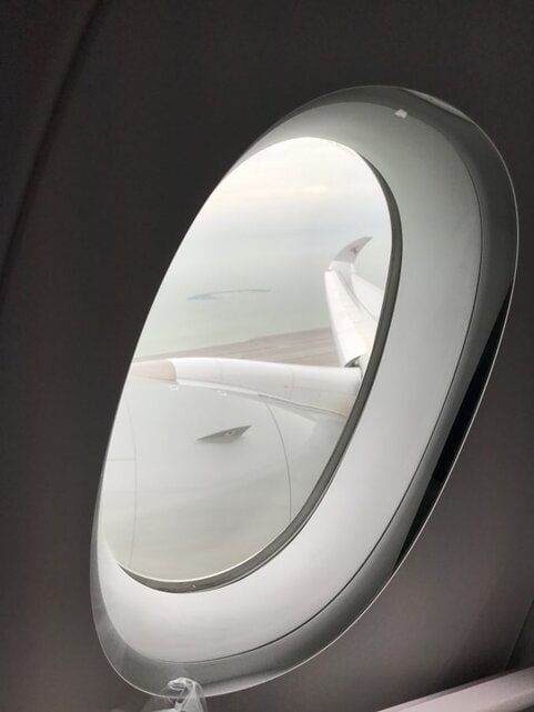 Im neuen A350 von Qatar Airways von Doha nach Frankfurt Im neuen A350 von Qatar Airways von Doha nach Frankfurt