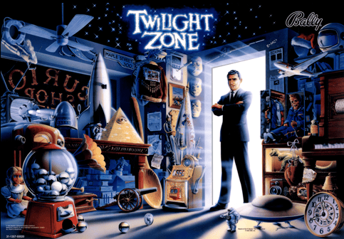Twilight Zone Mirror Backglass Twilight Zone Mirror Backglass