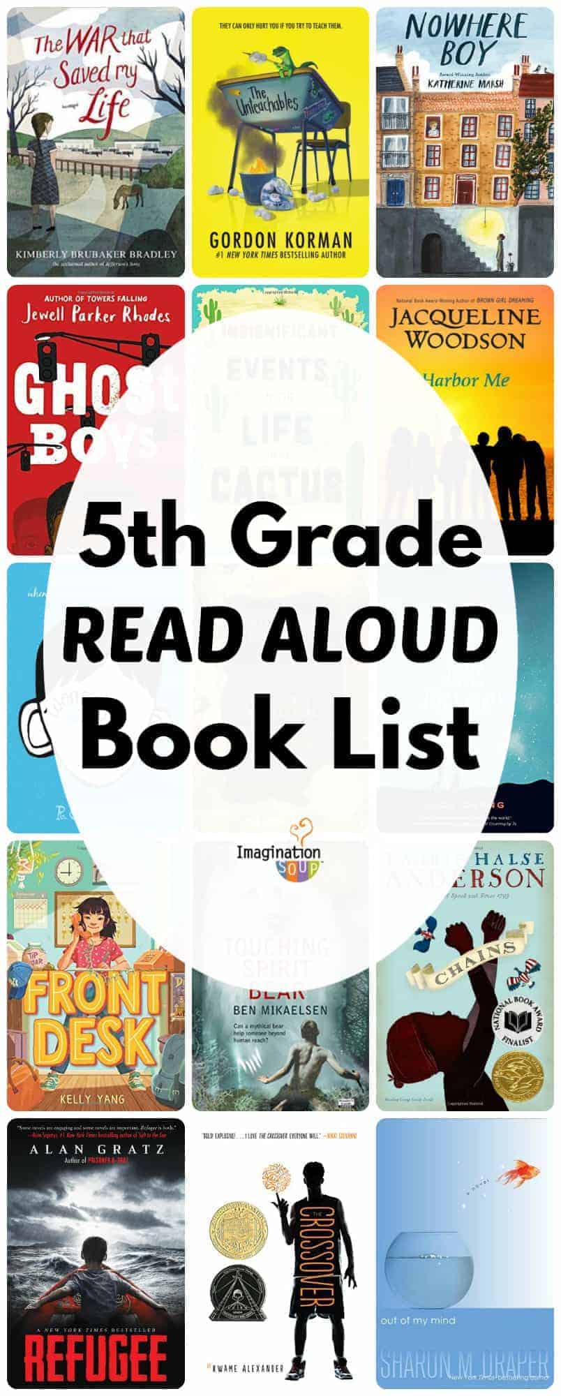 5th grade read aloud book list