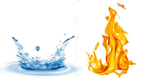Immagine di acqua e fuoco