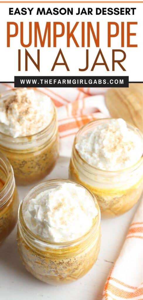 For the perfect easy fall mason jar dessert, this Pumpkin Pie in a Jar recipe is just what you need. Consisting of pumpkin puree and several other easy-to-find ingredients that you likely already have at home, this fall favorite is easy to make and delicious to taste. This pumpkin mason jar recipe is a tasty twist on the classic pumpkin pie recipe. This fall dessert is also a delicious Thanksgiving dessert recipe too.