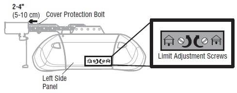 garage door opener repair, manual travel adjustment