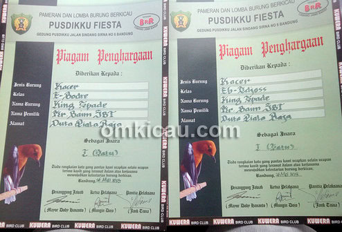 Piagam Pusdikku Fiesta