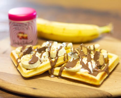 buttermilch waffeln mit bananen rezept