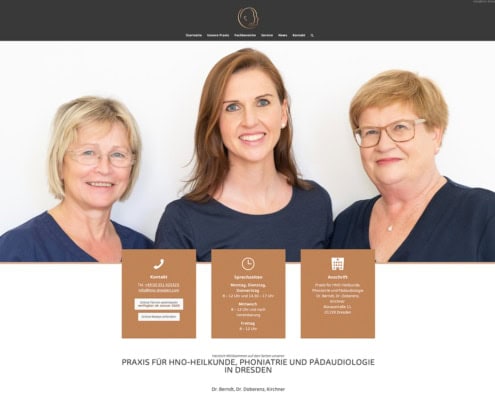 neue-Homepage-HNO-Praxis Berndt Kirchner Doberenz Praxis HNO Phoniatrie