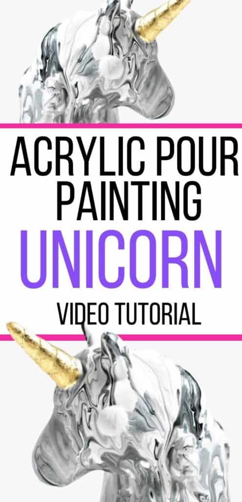 Fun And Fanciful Acrylic Pour Painting Unicorn Art Homebody Hall