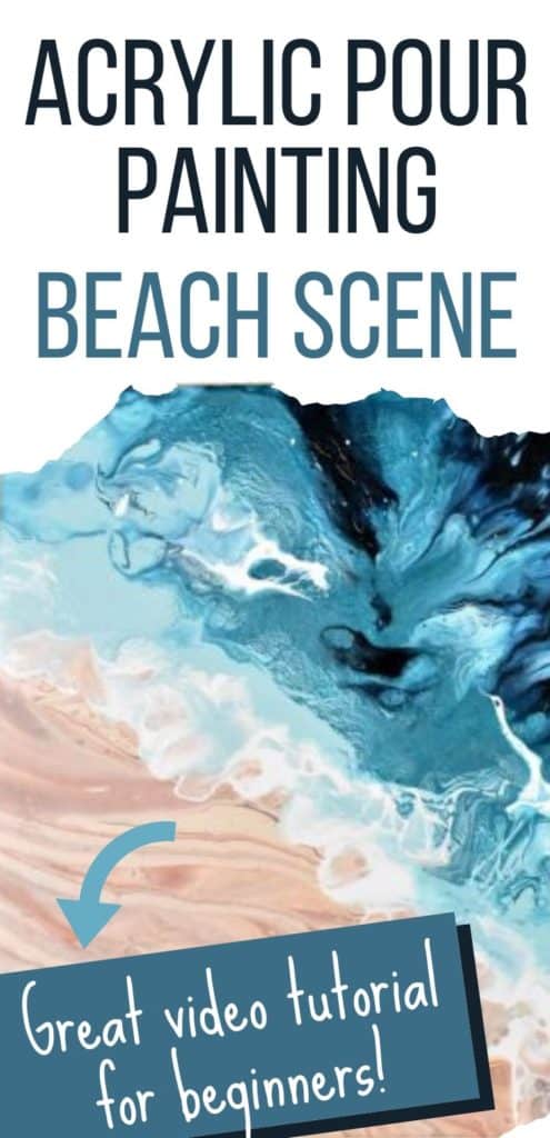 How To Paint A Beach With Acrylic Pouring Homebody Hall