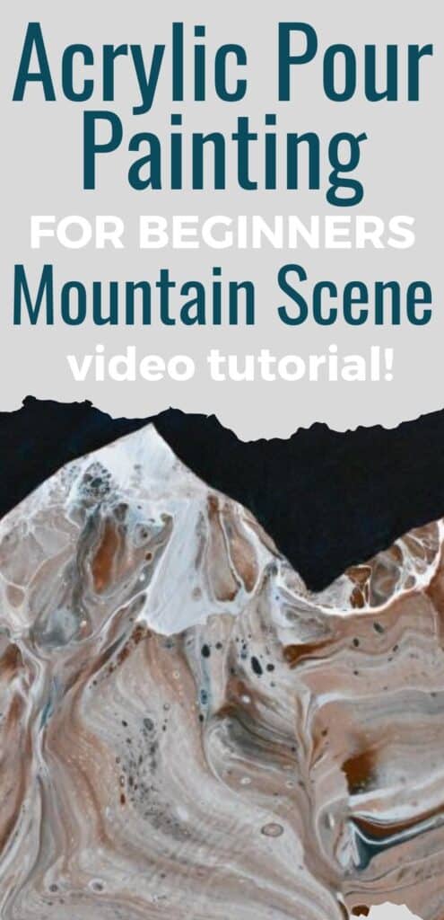 Step By Step Mountain Painting With Acrylic Paint Pouring