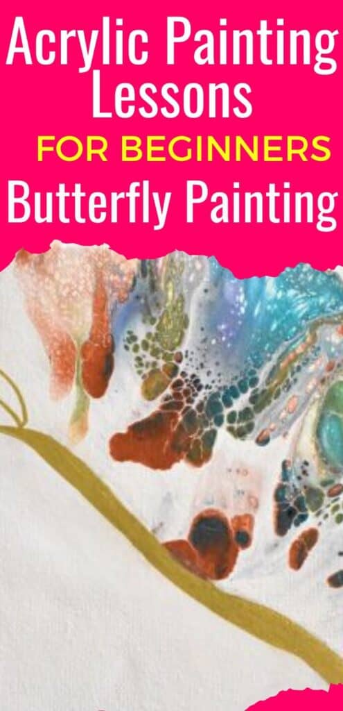 How To Paint A Butterfly Painting With Acrylic Pouring Homebody Hall