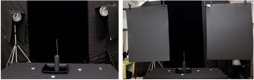 Esempio di Set per fotografare il fumo