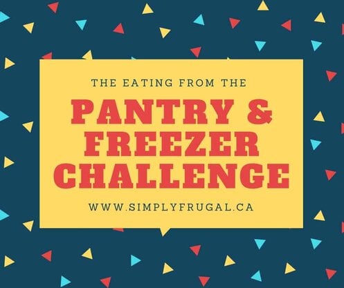 The Eating from the Pantry & Freezer Challenge from SimplyFrugal.ca