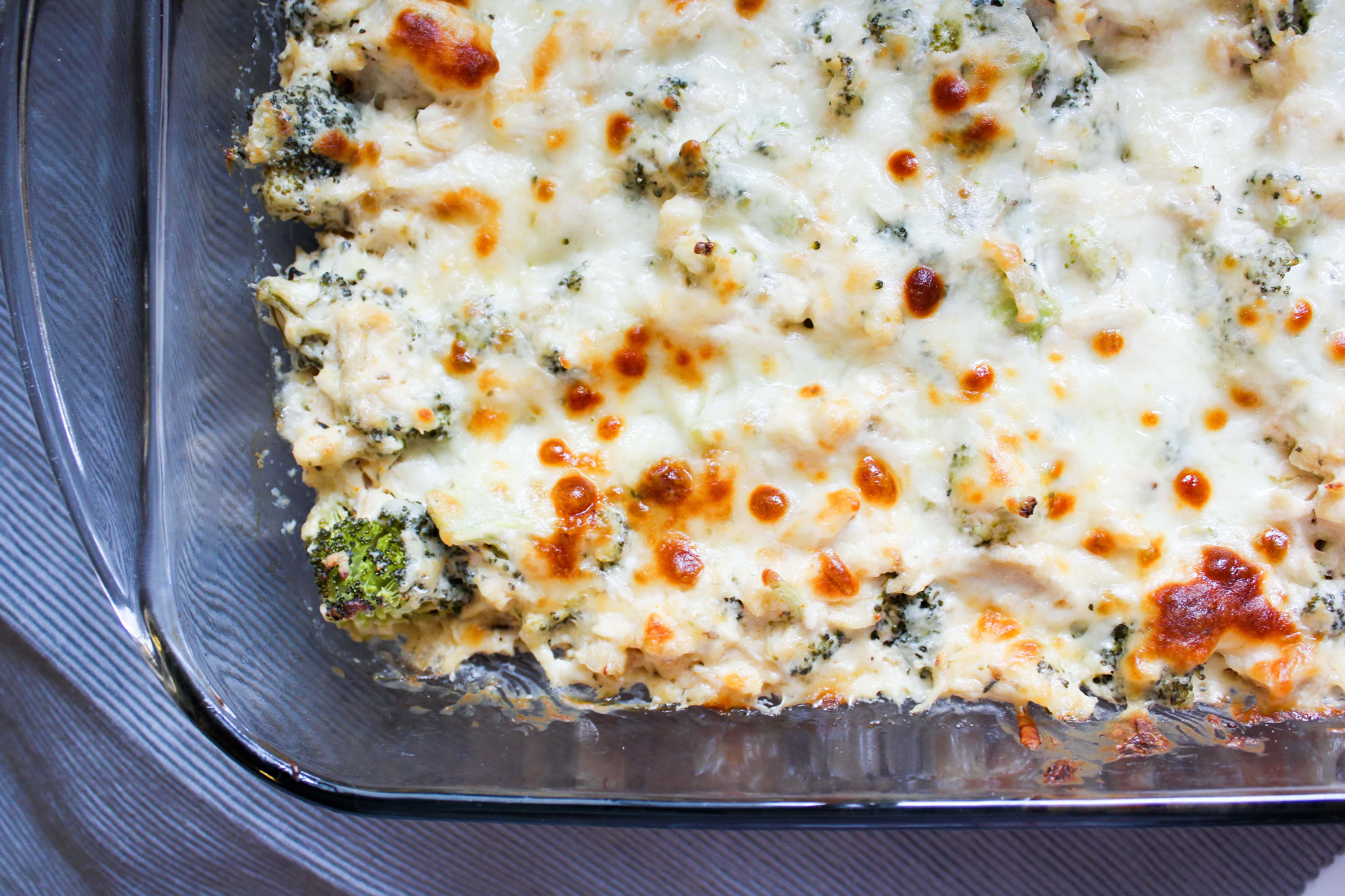 Cheesy Chicken and Broccoli Casserole {THMS, Low Carb} My Montana