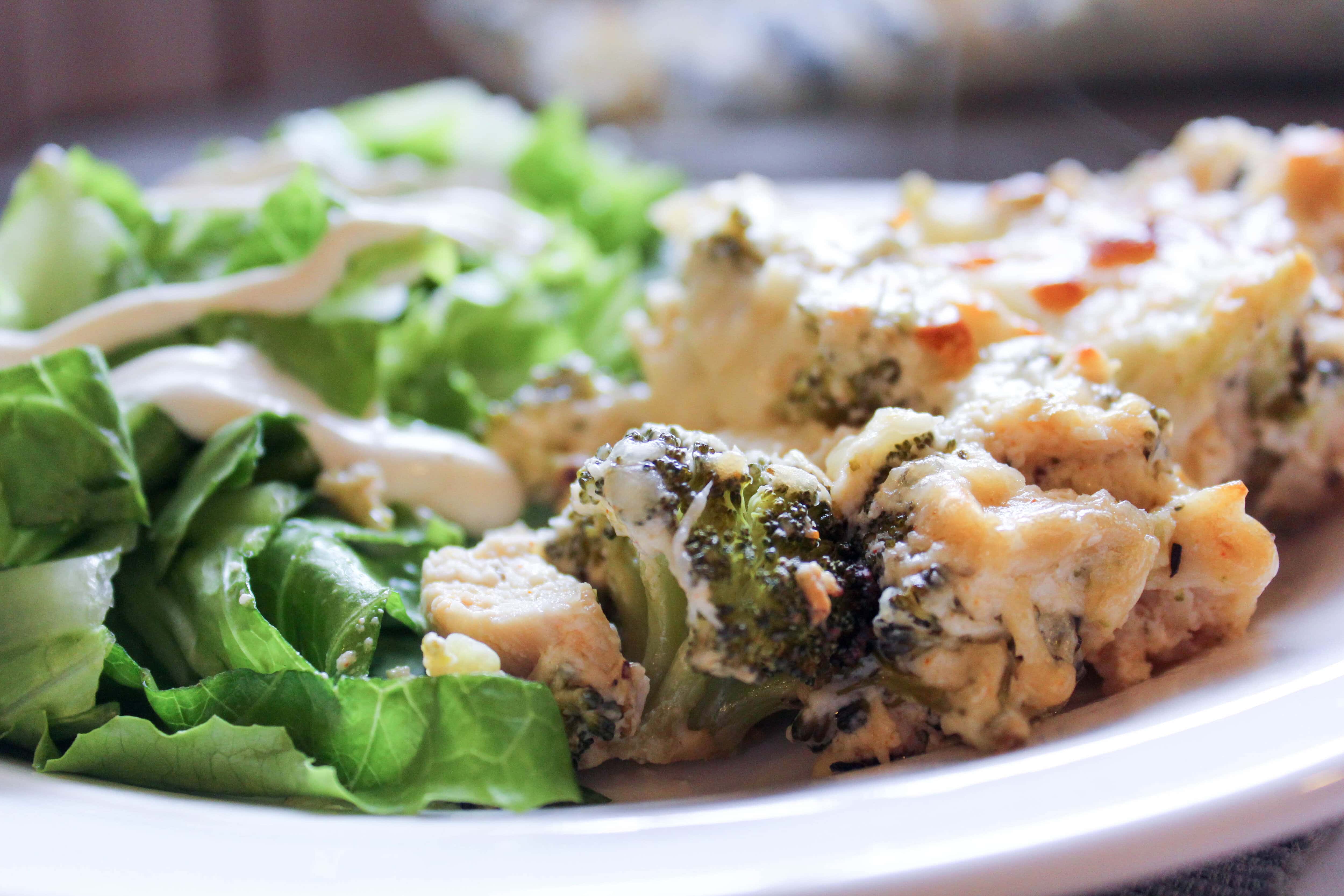 Cheesy Chicken and Broccoli Casserole {THMS, Low Carb} My Montana